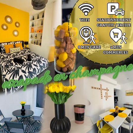 Petille En Champagne - 1 Chambre - Terrasse エペルネー エクステリア 写真